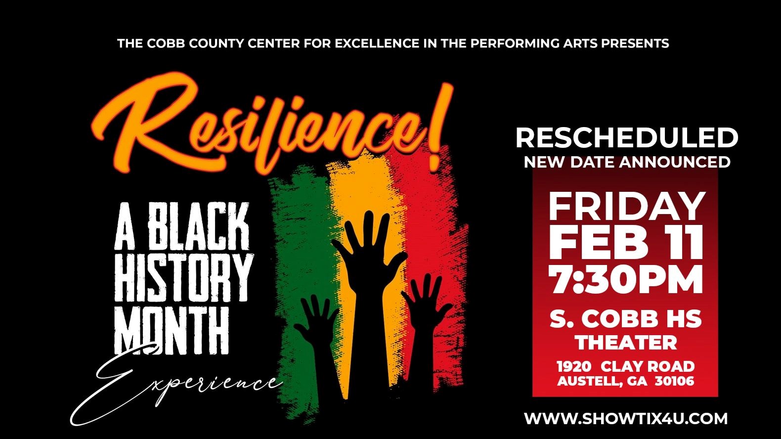 CCCEPA Reschedules BHM Experience for February 11